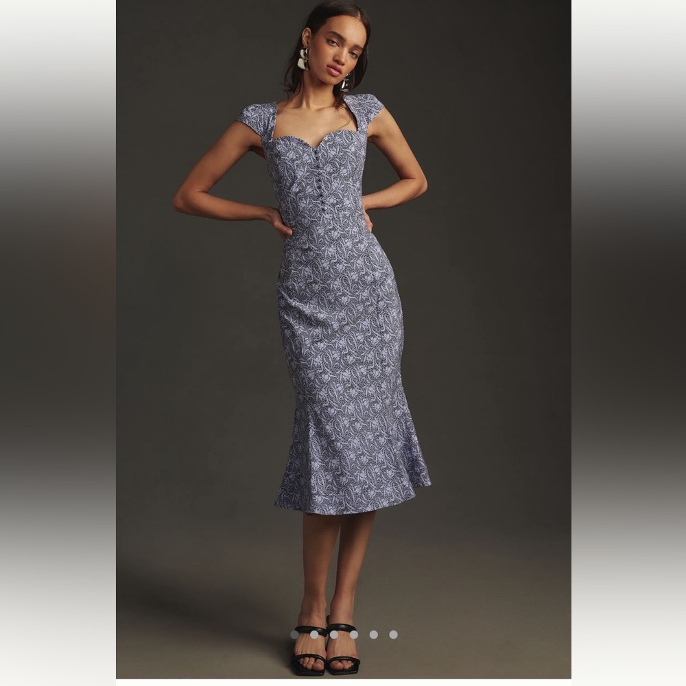 Maeve Anthropologie Cecily Fit and Flare Sweetheart Dress size Medium NWT